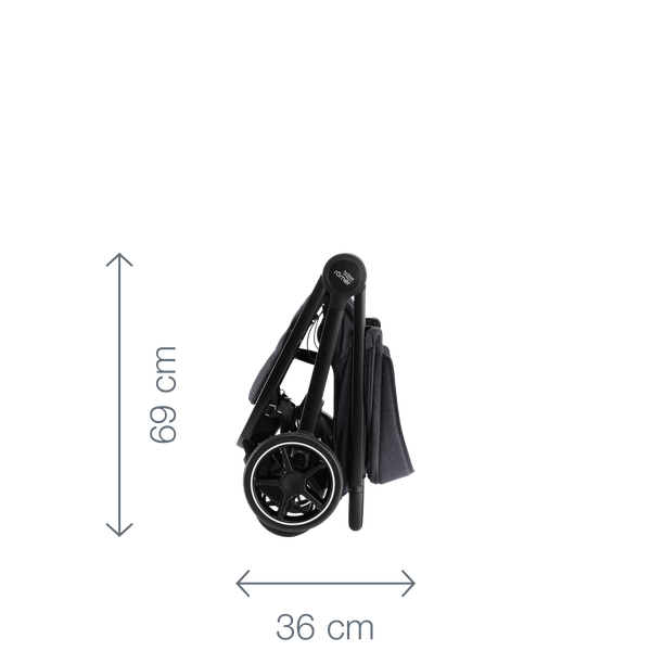 How to fold 2025 britax b agile stroller