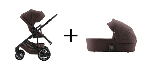 VENNA VENNA barnvagn och VENNA liggdel i teak, del av VENNA ESSENTIAL SET